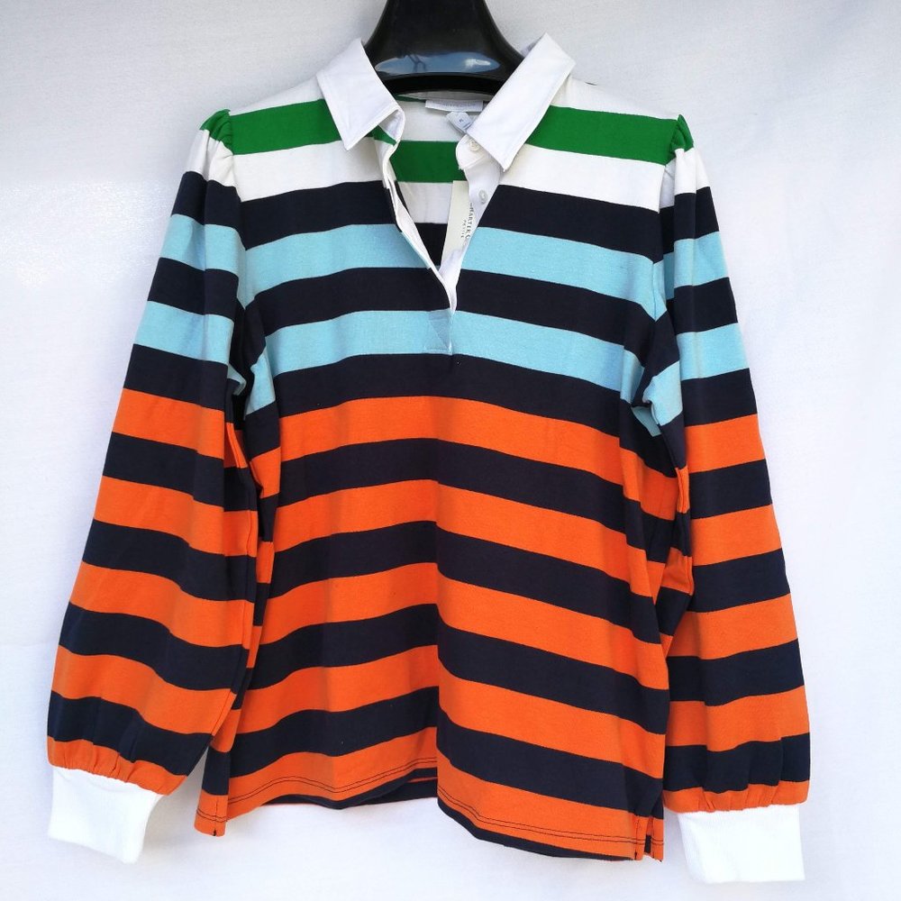 (NWT)Charter Club Stripe Long Sleeve Top Women Size: PL/Colorful